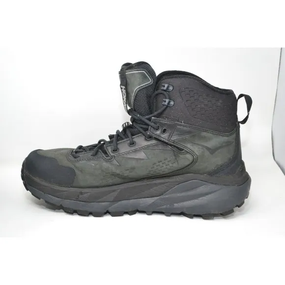 Hoka One One Mens Kaha GTX Goretex Black Phantom Sz 10 Hiking Boots 1112030-BPHN