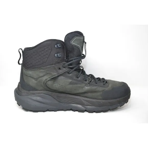 Hoka One One Mens Kaha GTX Goretex Black Phantom Sz 10 Hiking Boots 1112030-BPHN
