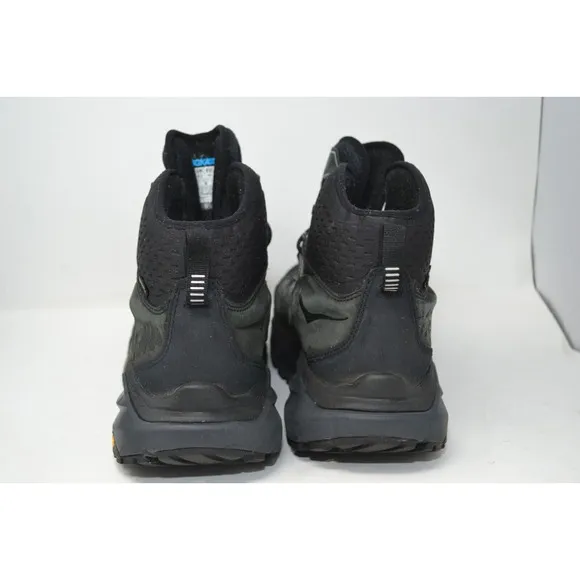 Hoka One One Mens Kaha GTX Goretex Black Phantom Sz 10 Hiking Boots 1112030-BPHN