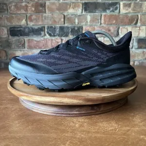 Hoka One One Speedgoat 5 GORE-TEX Black Blue Shoes Sneakers Waterproof Men's 10