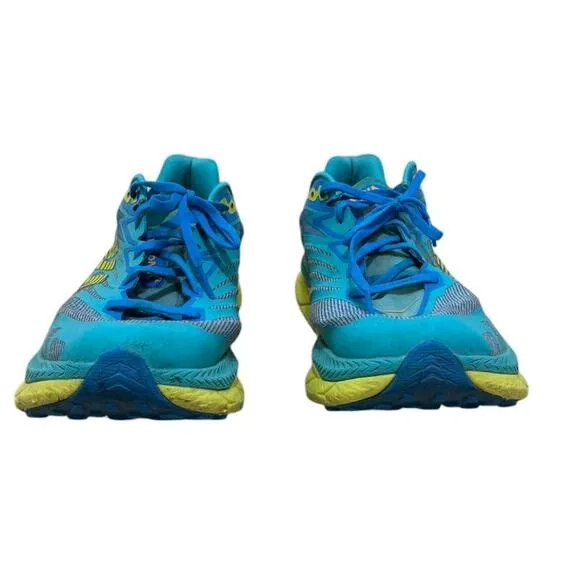Hoka One One Tecton X 2 Sneakers Men 12D Teal Blue Running Trail Race Outdoor
