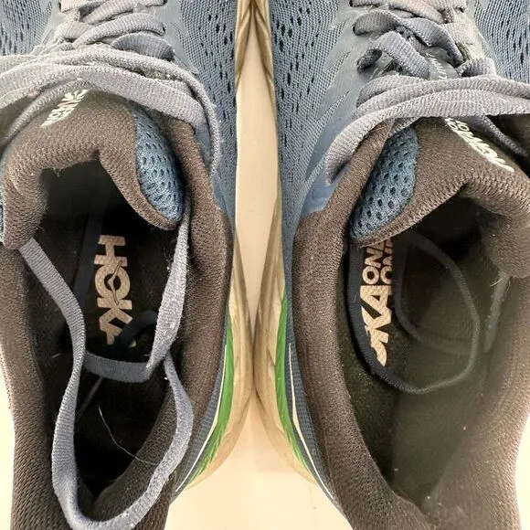 Hoka One One Mens Clifton 7 Moonlit Ocean Running Sneakers  Navy Blue Size 9