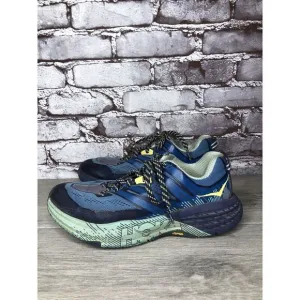 Hoka One One Speedgoat 3 Blue Synthetic Sneakers Shoes Women Sz 7M US/38 2/3EU