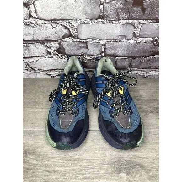 Hoka One One Speedgoat 3 Blue Synthetic Sneakers Shoes Women Sz 7M US/38 2/3EU