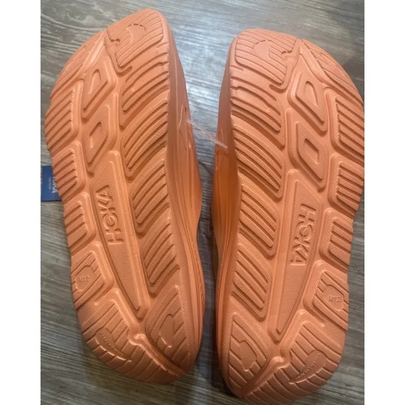 Hoka Ora Recovery Papaya Slip-On Slide Sandal Women's Sz 14, Men's Sz 12 New