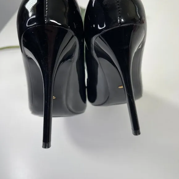 House of Harlow Women's Black Patent Leather Pointed Toe High Heel Pumps Size 8