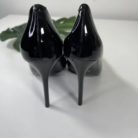House of Harlow Women's Black Patent Leather Pointed Toe High Heel Pumps Size 8