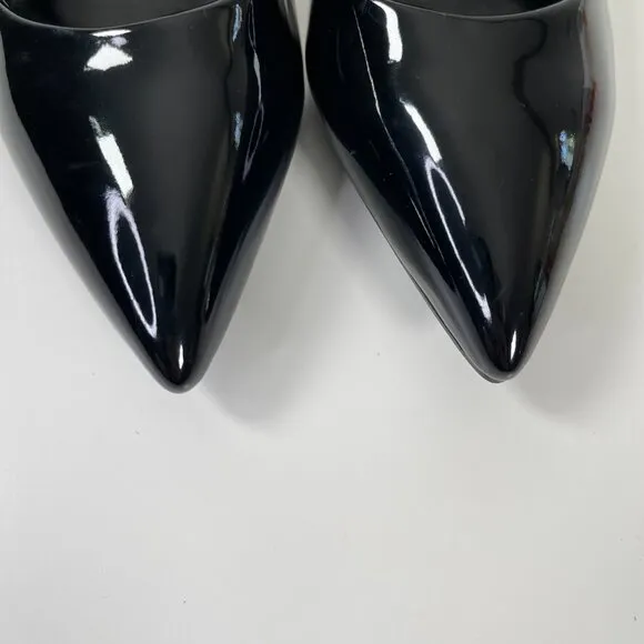 House of Harlow Women's Black Patent Leather Pointed Toe High Heel Pumps Size 8