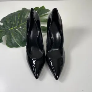 House of Harlow Women's Black Patent Leather Pointed Toe High Heel Pumps Size 8