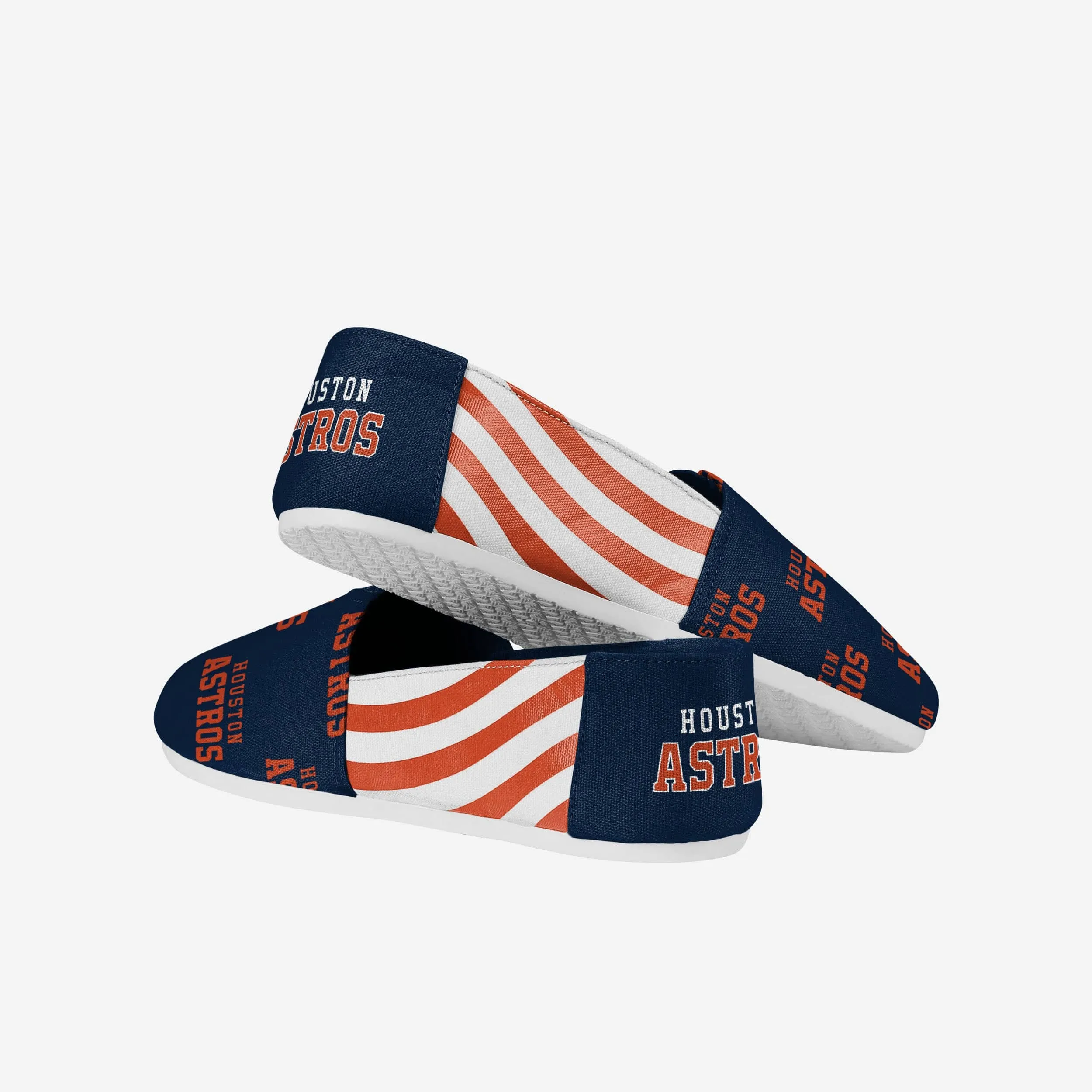 Houston Astros Womens Stripe Canvas Shoe
