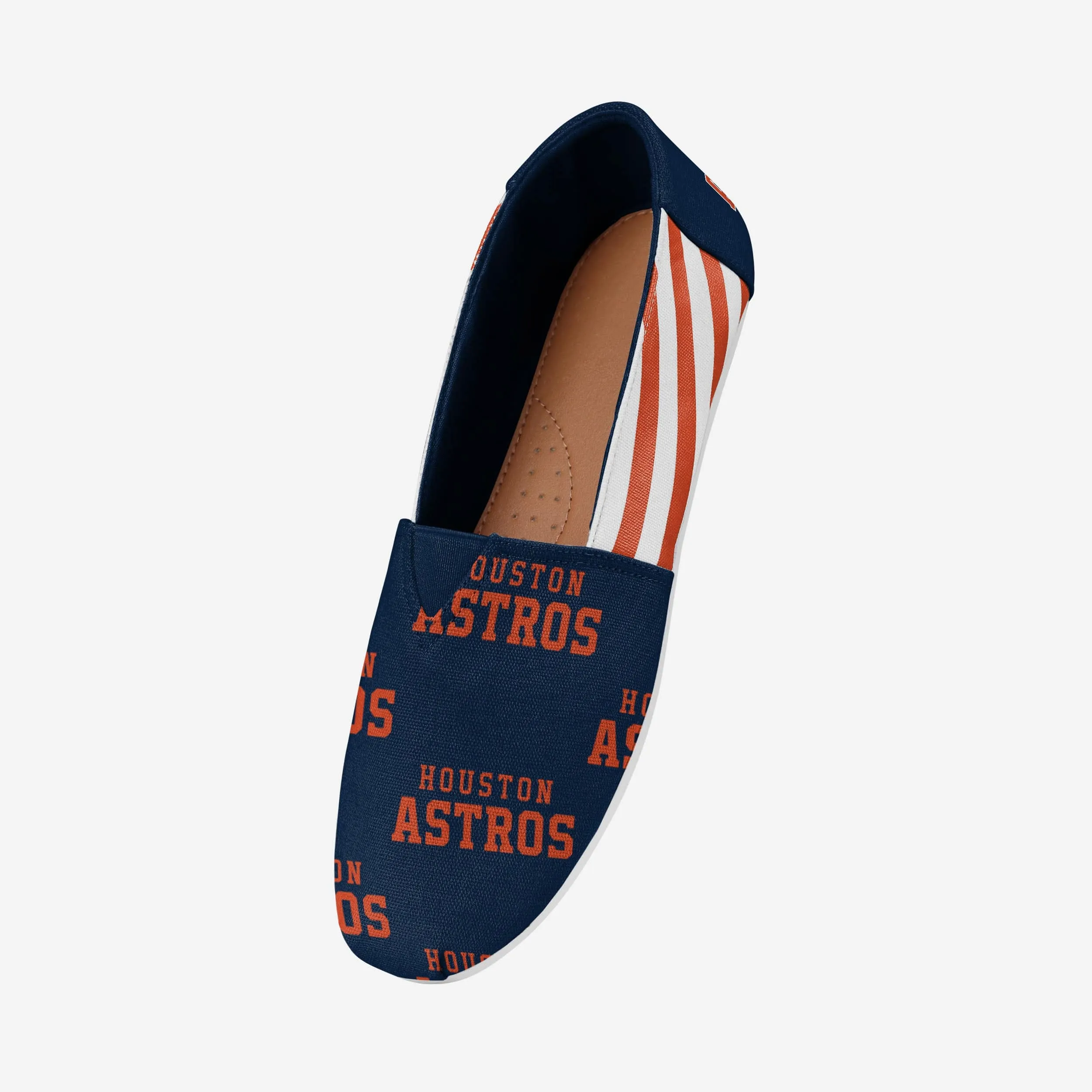 Houston Astros Womens Stripe Canvas Shoe
