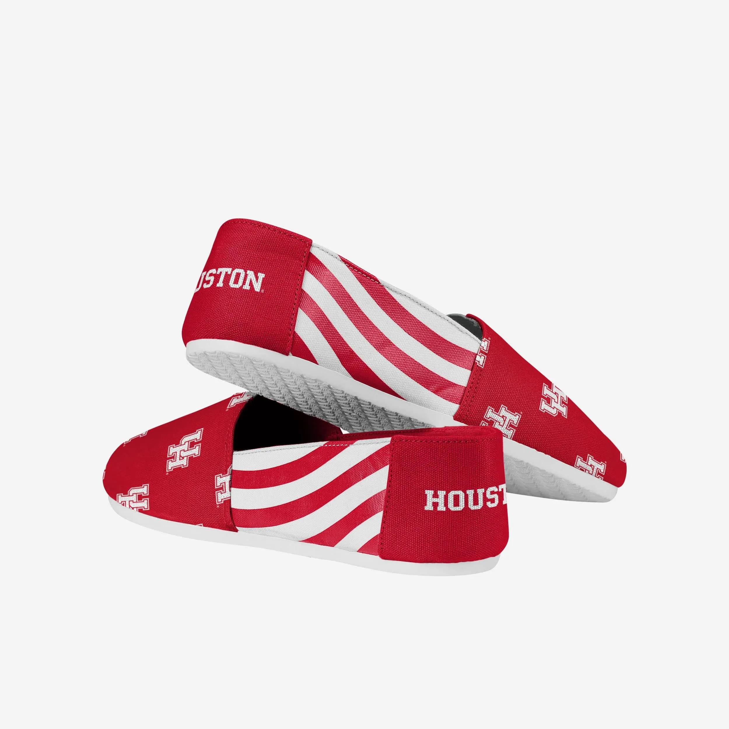 Houston Cougars Womens Stripe Canvas Shoe
