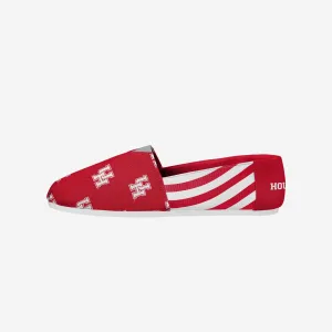 Houston Cougars Womens Stripe Canvas Shoe
