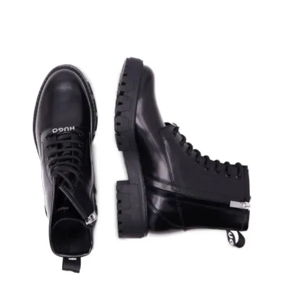 🖤HUGO AXEL Lace-up ankle boots