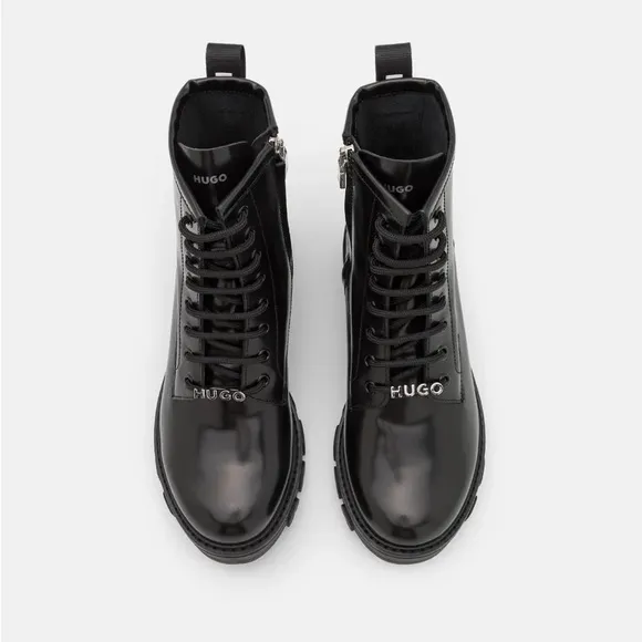 🖤HUGO AXEL Lace-up ankle boots
