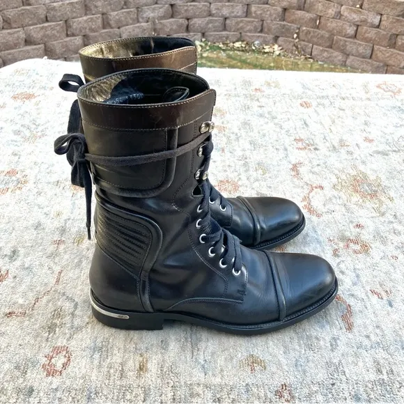 Hugo Boss Mens Lace Up Boots Sz 8