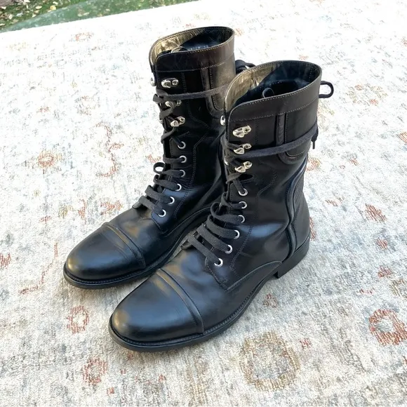 Hugo Boss Mens Lace Up Boots Sz 8