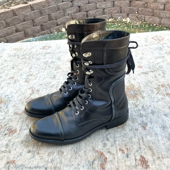 Hugo Boss Mens Lace Up Boots Sz 8