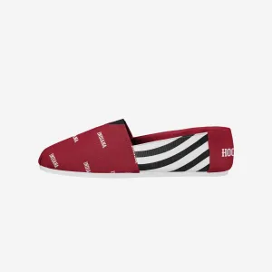 Indiana Hoosiers Womens Stripe Canvas Shoe