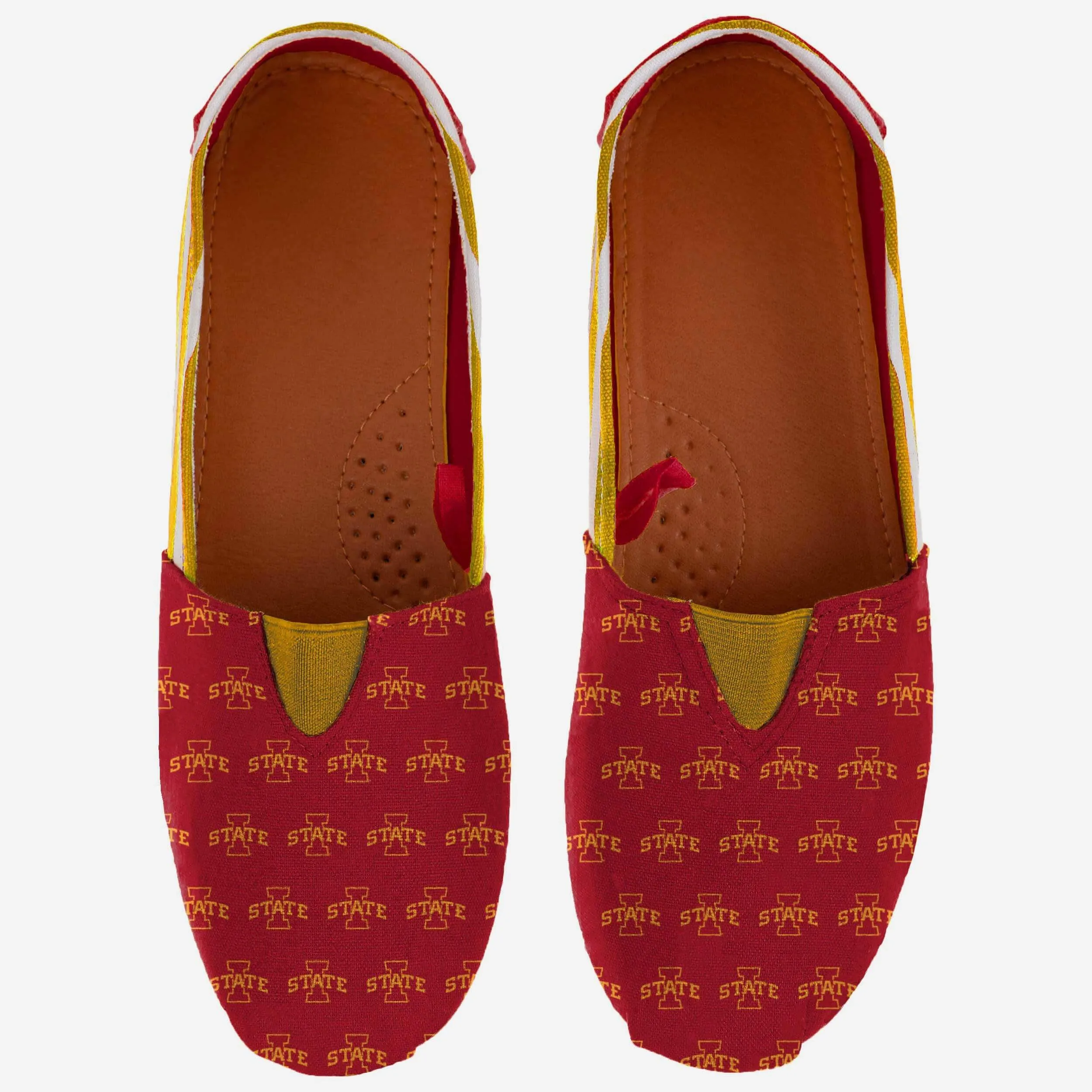 Iowa State Cyclones Womens Stripe Canvas Shoe