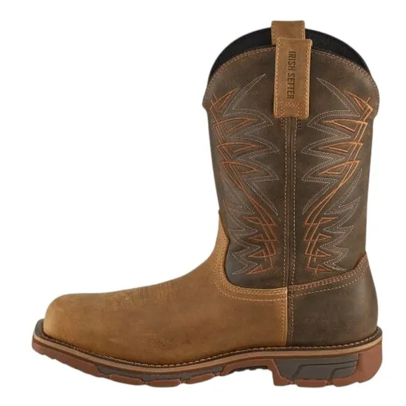 Irish Setter Marshall Waterproof Pull On Leather Safety Toe Boots 83921 Men's 10
