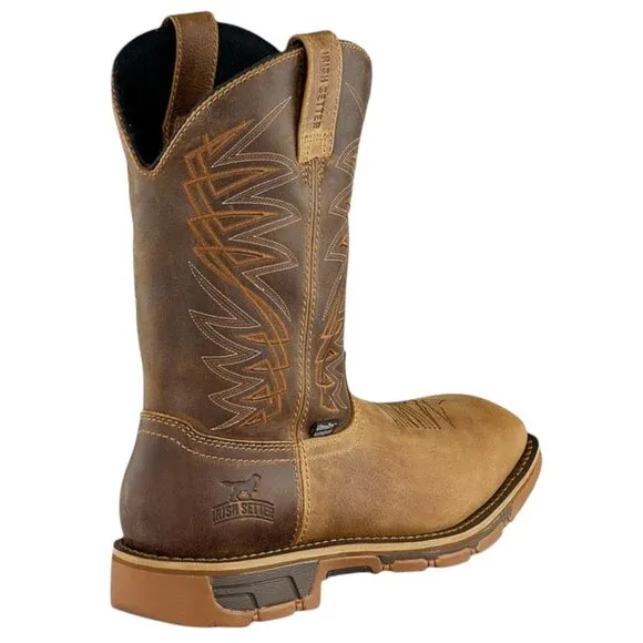 Irish Setter Marshall Waterproof Pull On Leather Safety Toe Boots 83921 Men's 10