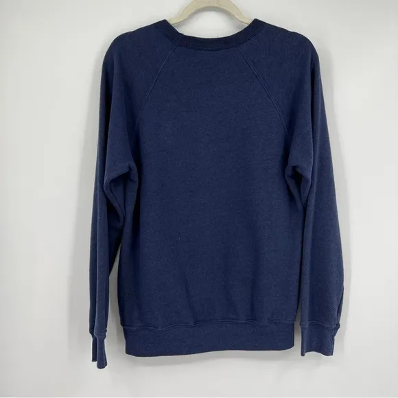 Iron and Resin Blue Field Fleece Roundneck Long Sleeves Casual Sweatshirt