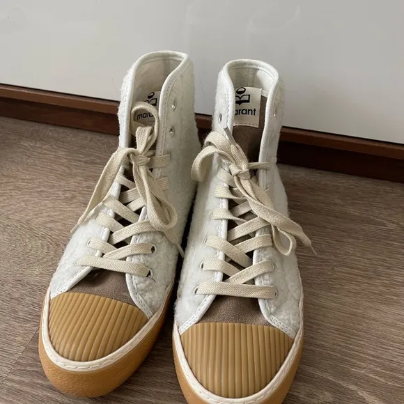 ISABEL MARANT White Benkeen Sneakers high-top