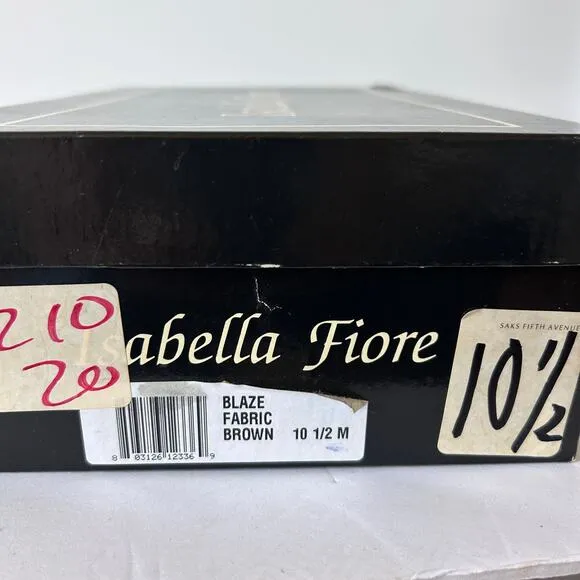 Isabella Fiore Blaze Beaded Wooden Heeled Slide Sandals Womens Size 10.5