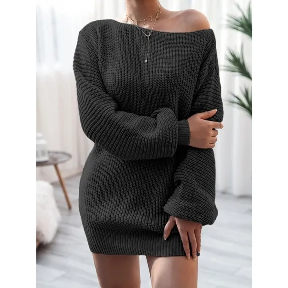 Ivory Timeless Sweater Mini Dress