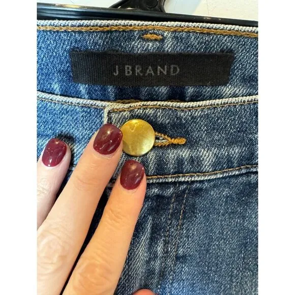 J Brand Jeans Women 28 Blue Metropole Wash High Rise Straight Leg Jules Jeans