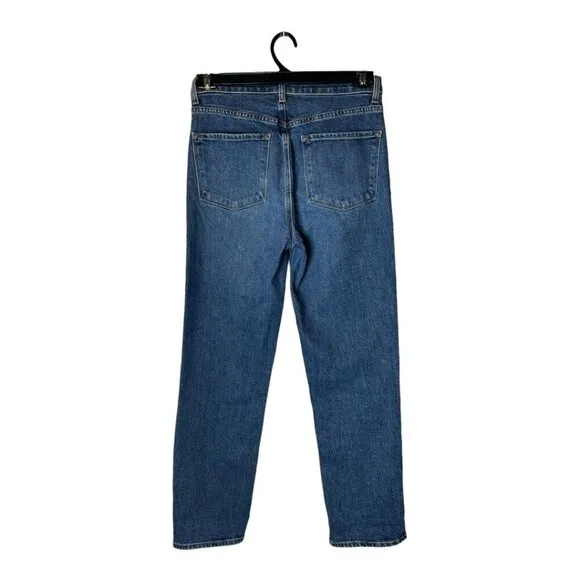 J Brand Jeans Women 28 Blue Metropole Wash High Rise Straight Leg Jules Jeans
