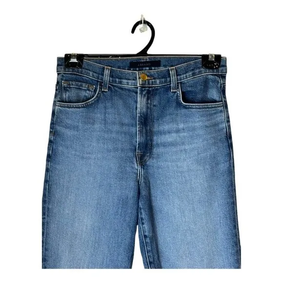 J Brand Jeans Women 28 Blue Metropole Wash High Rise Straight Leg Jules Jeans