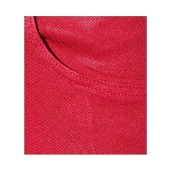 J Brand Alana High Rise Cropped Coated Dizzy Pink Jeans size 26 NWT