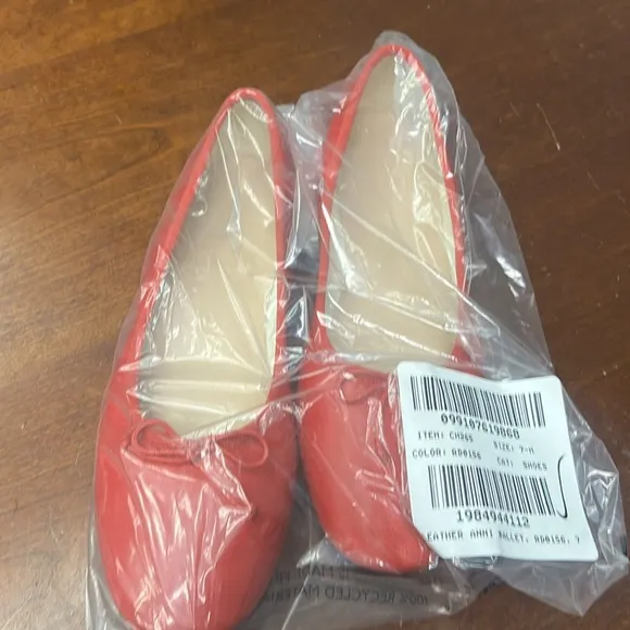J Crew Andi ballet flats in leather CH265