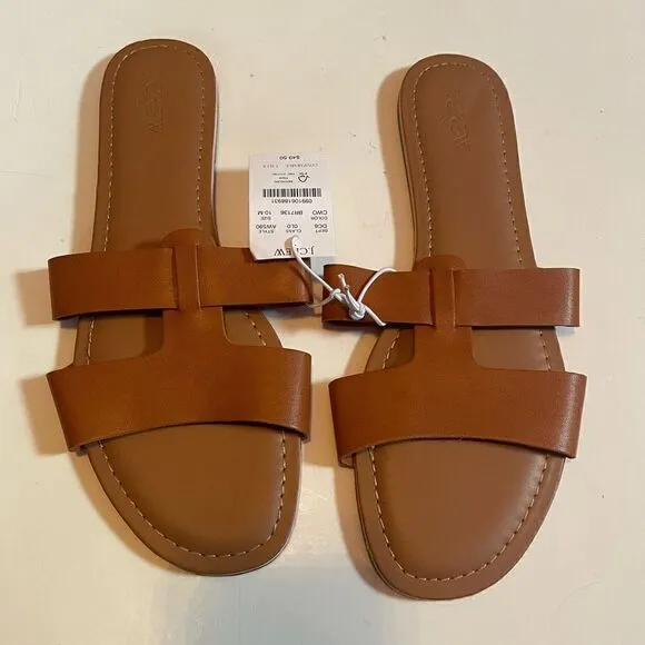 J CREW | beachside slide sandals 10 NWT $50