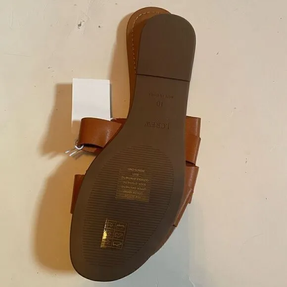 J CREW | beachside slide sandals 10 NWT $50