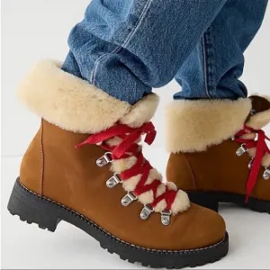 J Crew Nordic Boots in Pecan Glaze Sz 9