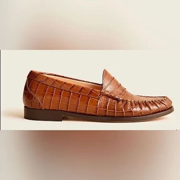J. Crew Winona Brown Leather Loafer sz 9 ½ EUC