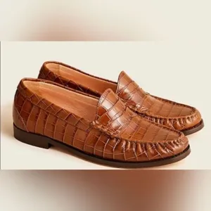 J. Crew Winona Brown Leather Loafer sz 9 ½ EUC