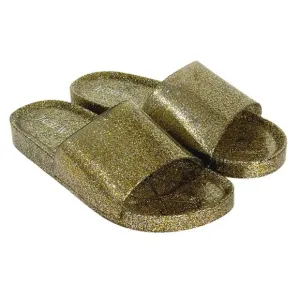 J. CREW Women’s Glittle Sparkle Gold and Silver Jelly Slide Sandals 8