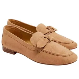 J. CREW Women's Sueded Bow Loafers Sienna-Size 10