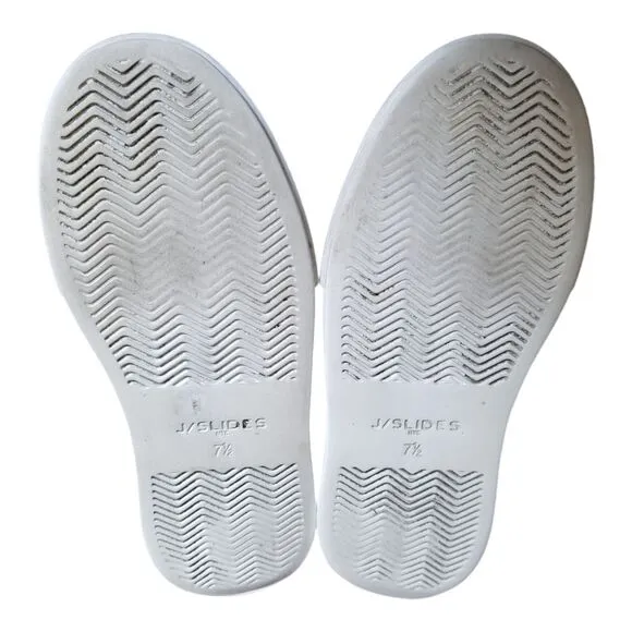 J Slides Demetria Women's Size 7.5 Gray Knit Sneakers Slip On Shoes
