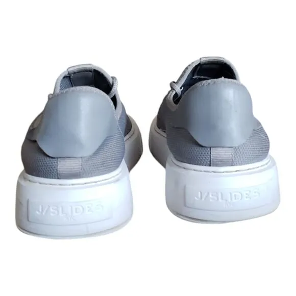 J Slides Demetria Women's Size 7.5 Gray Knit Sneakers Slip On Shoes