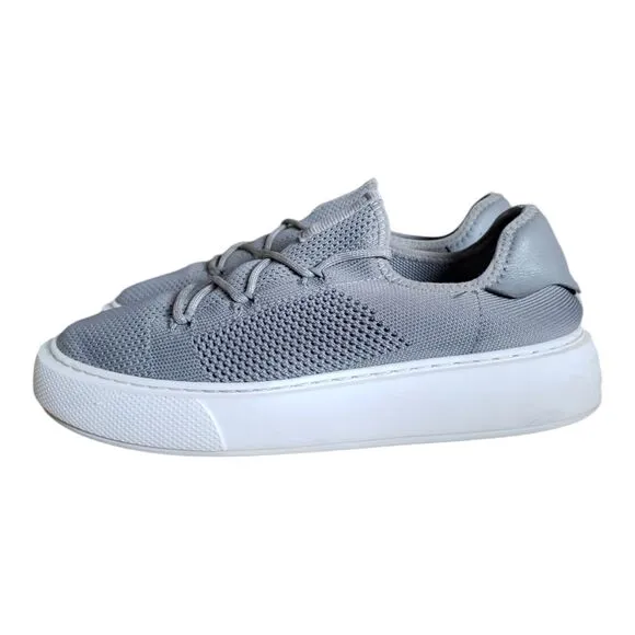 J Slides Demetria Women's Size 7.5 Gray Knit Sneakers Slip On Shoes