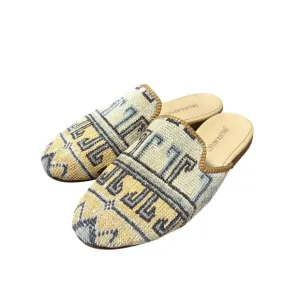 J‎ WILDER Kilim Slides Sz 42 Women's Multicolor Wool Bohemian Mules