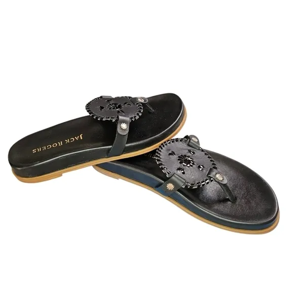 Jack Rogers Collins Casual Sandal Black Size 9.5