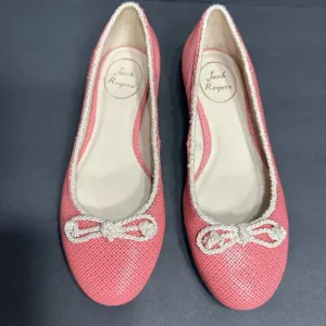 Jack Rogers Women's Pink Ballet Flats size 6 pre owned Exellent condition.