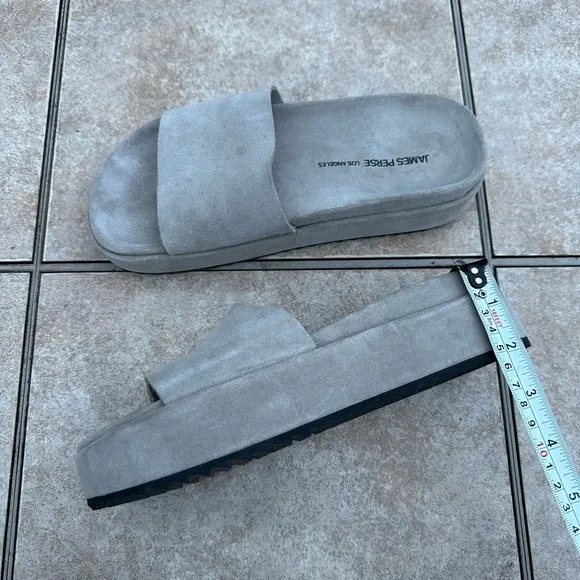 James Perse Suede Slides