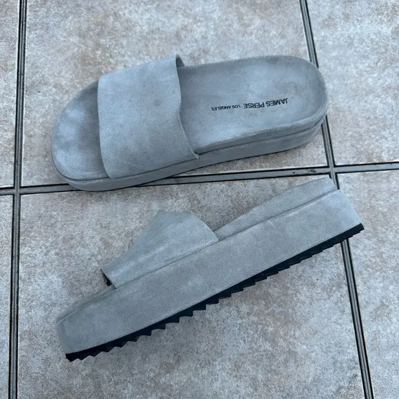 James Perse Suede Slides